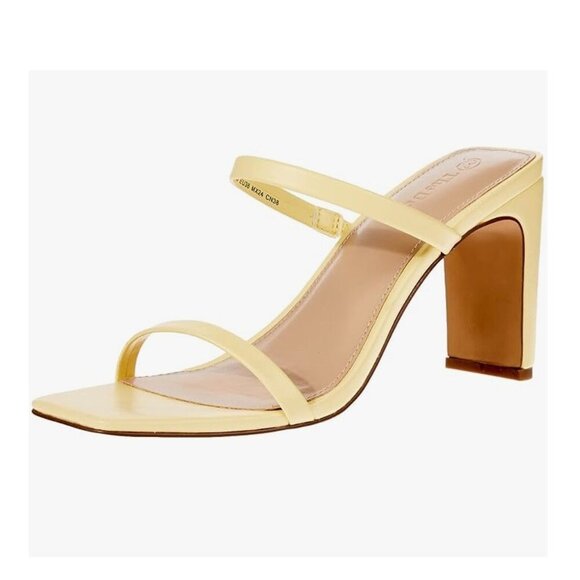 The Drop Women's Avery Square Toe Two Strap High Heeled Sandal - Picture 3 of 6